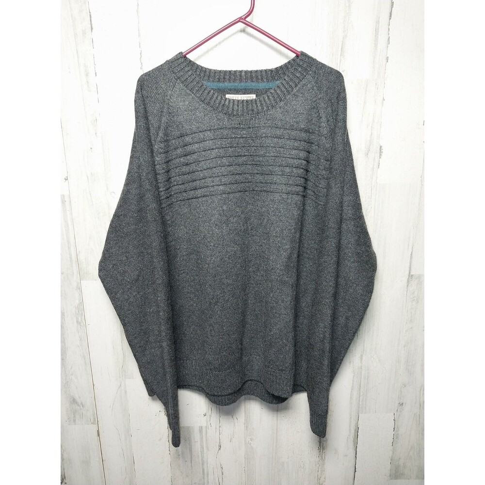 Duluth Trading Co. Mens 3XL Sweater Wool Blend Gray